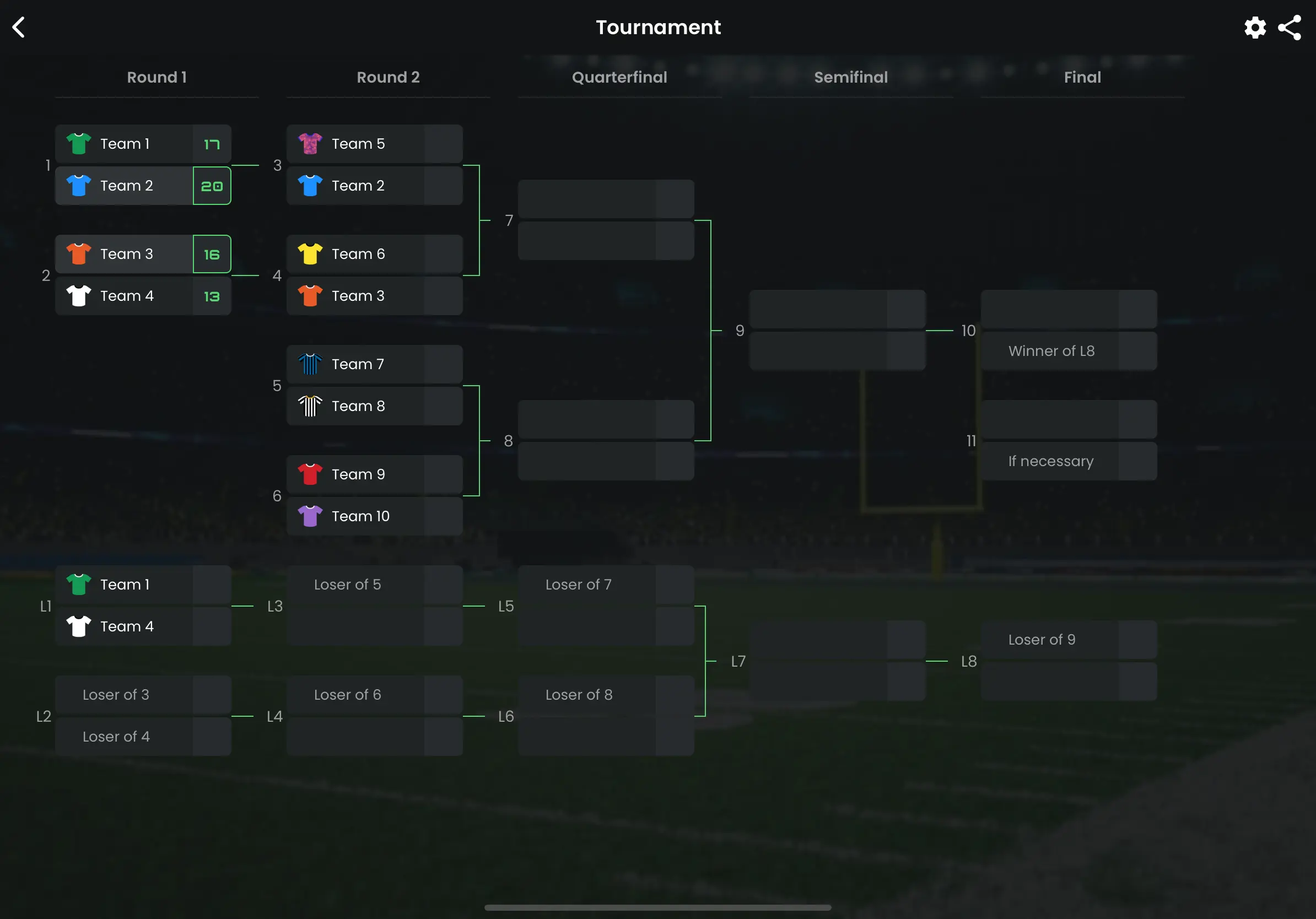Elimination Brackets