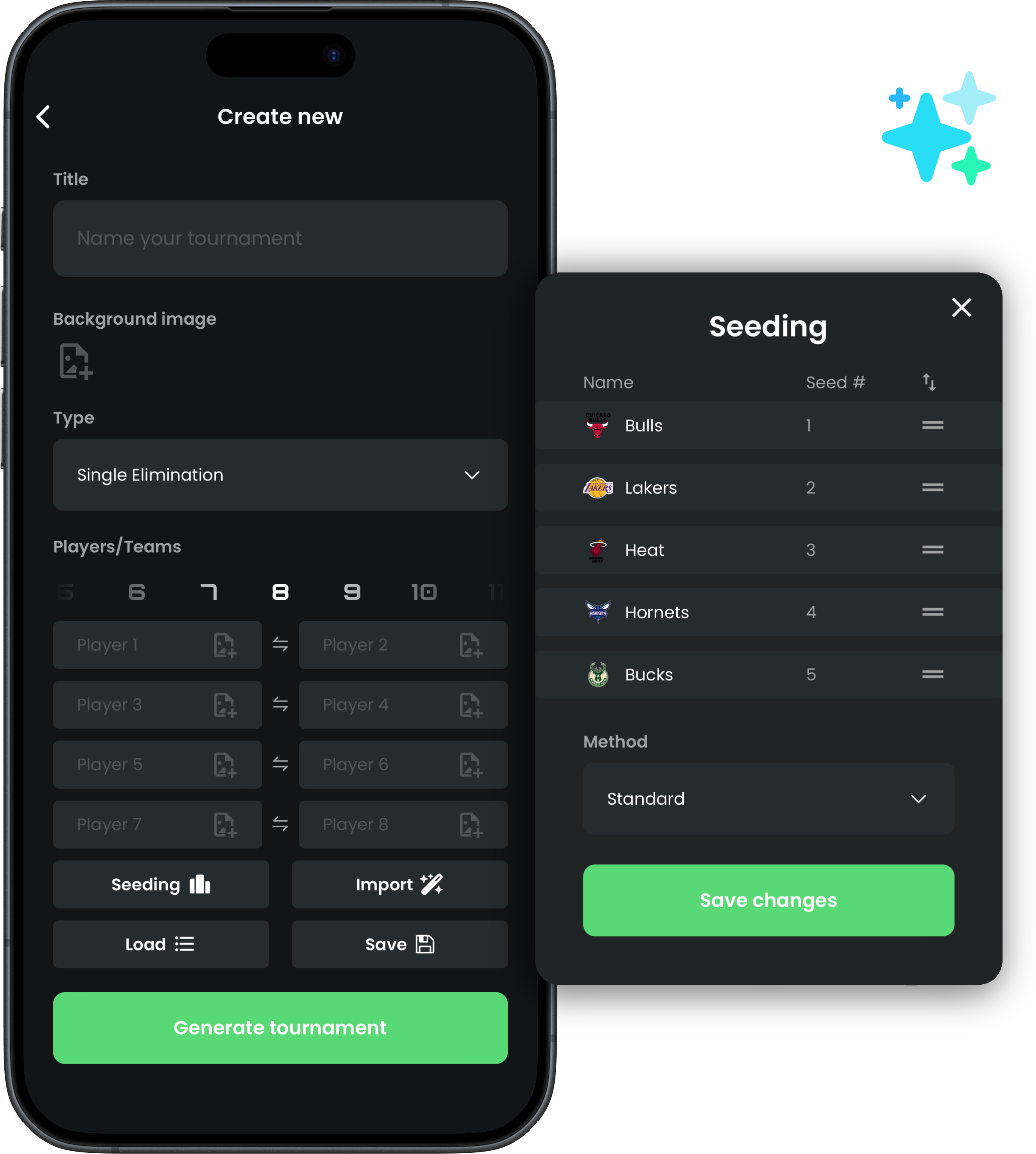 Seeding and participants import